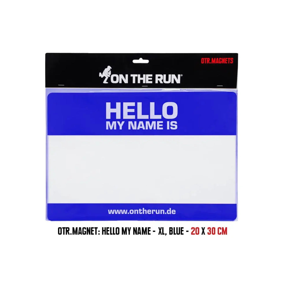 OTR MAGNET - HELLO MY NAME IS - BLUE - XL