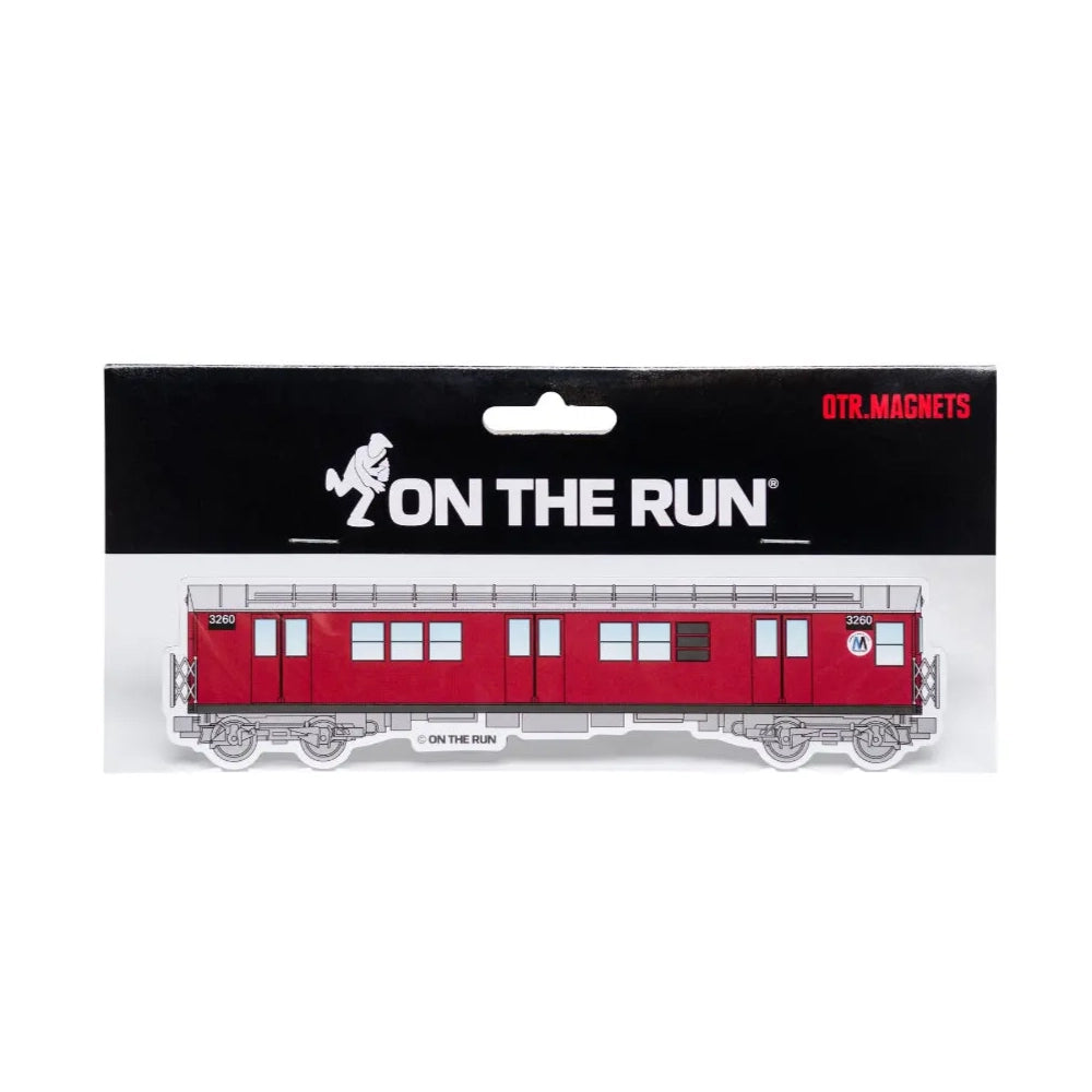 OTR MAGNET - NYC SUBWAY BURGUNDY - Small