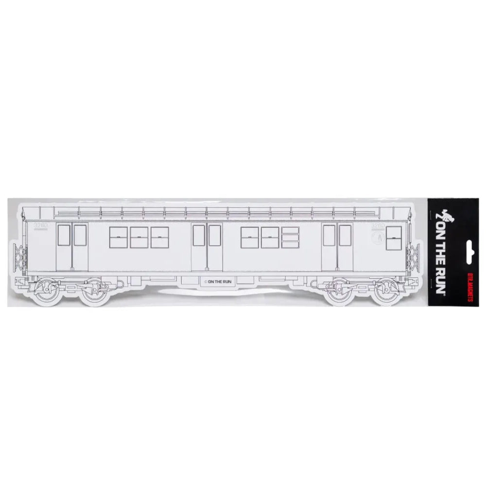 OTR MAGNET - NYC SUBWAY WHITE - Large