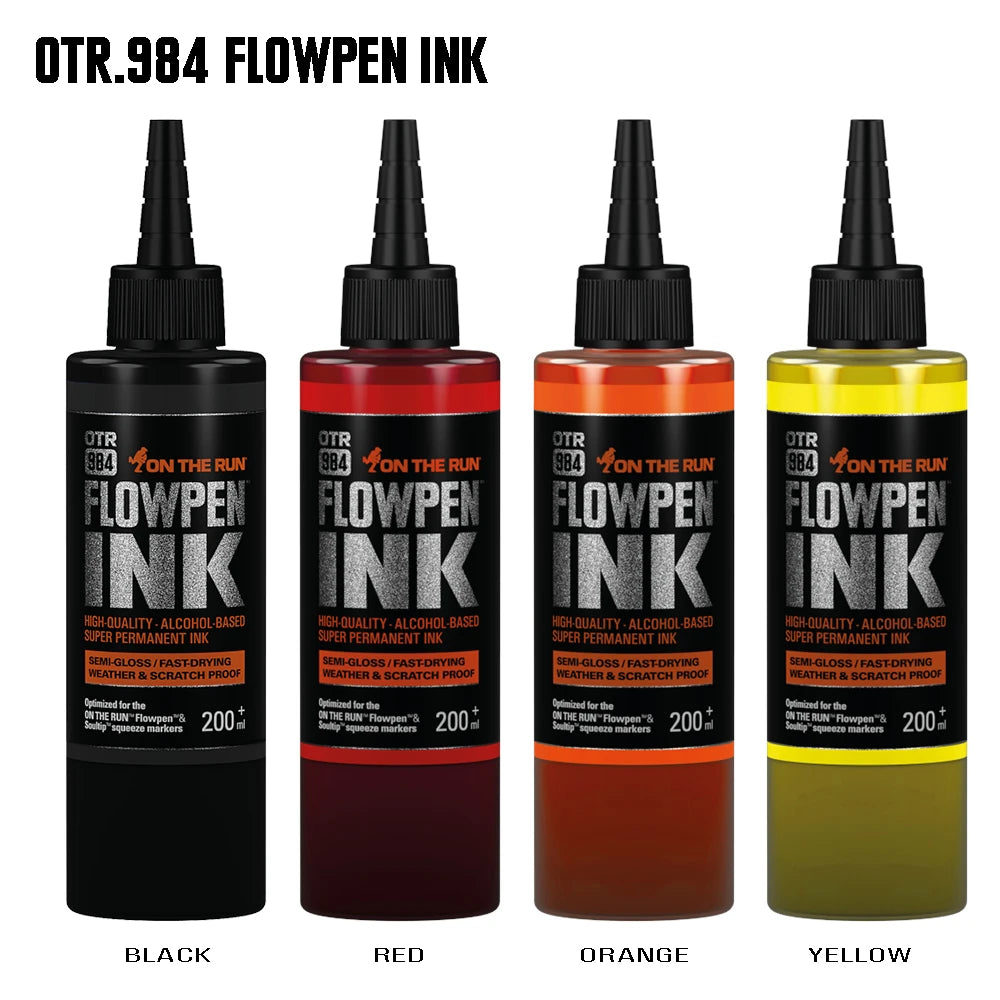 OTR 984-200 FLOWPEN INK REFILL - NEW BOTTLE - 200ML