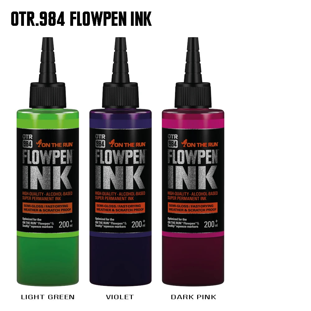 OTR 984-200 FLOWPEN INK REFILL - NEW BOTTLE - 200ML