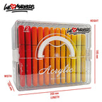 WLM ACRYLIC INK BRUSH-MARKER-SETS - 36 & 72 COLORS SET